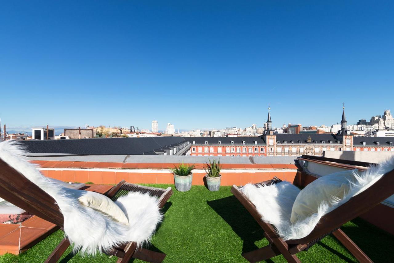 Historic Penthouse Plaza Mayor In Madrid Kültér fotó