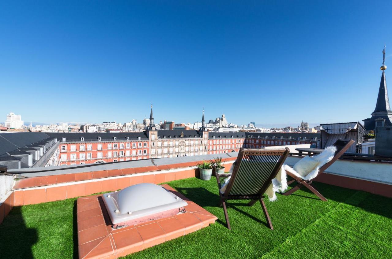 Historic Penthouse Plaza Mayor In Madrid Kültér fotó