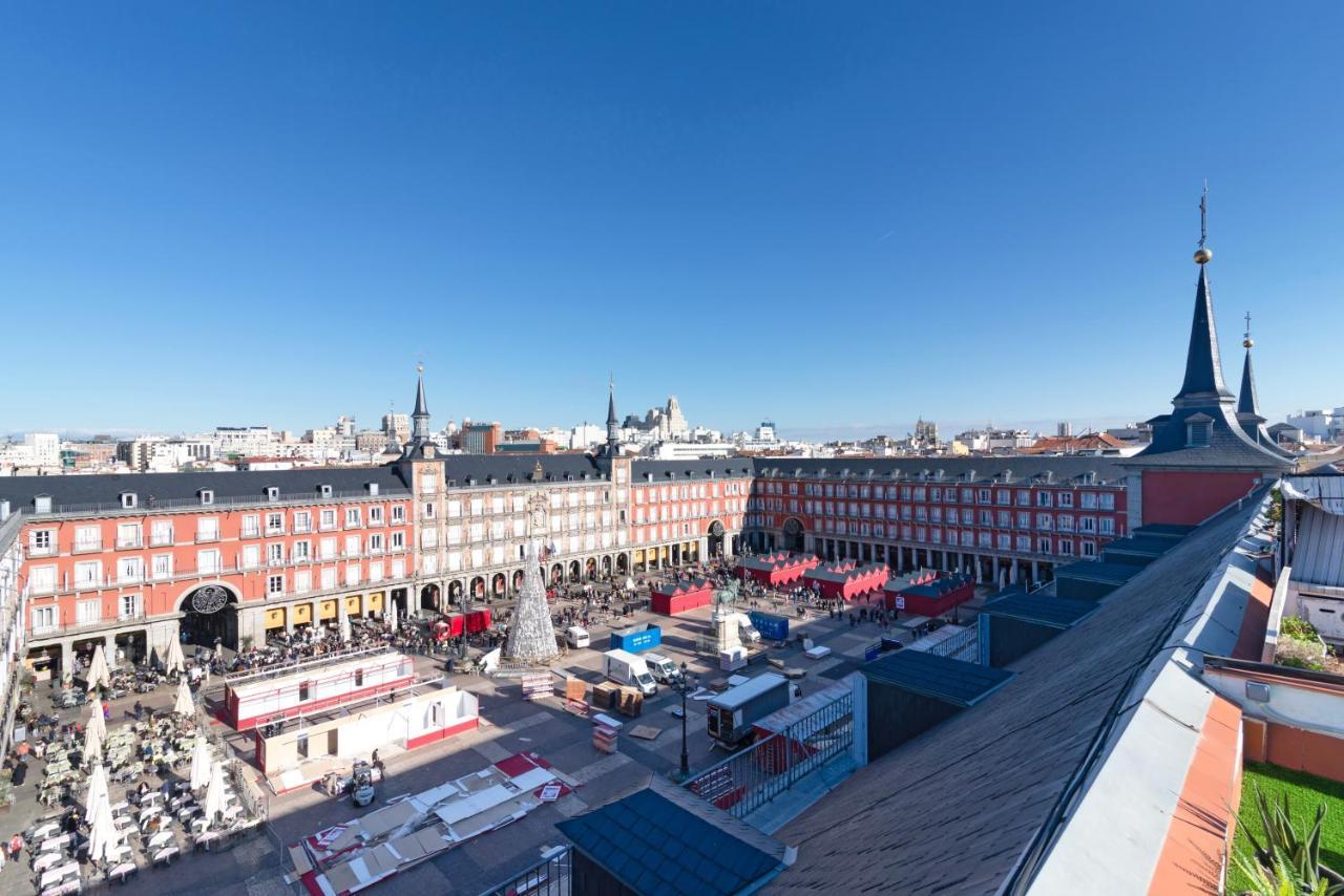 Historic Penthouse Plaza Mayor In Madrid Kültér fotó